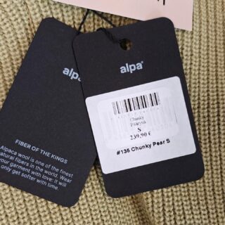 Alpa villapusero laputkiinni, koko S, kai -kai 51 cm, 175,-
#alpa #villapusero #laputkiinni #secondhand #varausonostopäätös